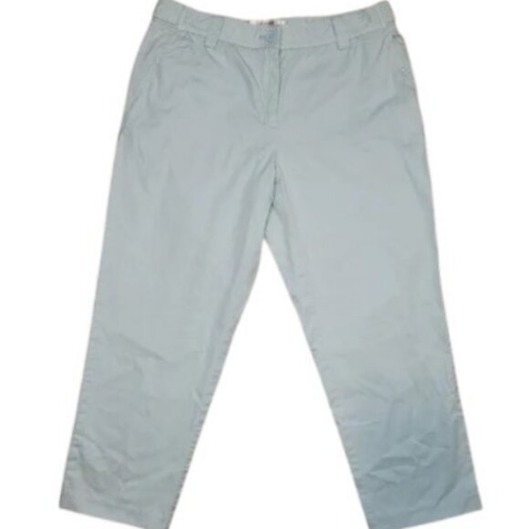 Liz Claiborne blue cotton capris pants size 10 - Picture 1 of 7